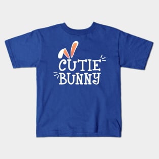 Simple Cutie Bunny Easter Typography Kids T-Shirt